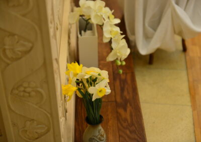Fleurs devant l'iconostase
